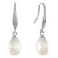 Sterling Silver 7.5mm Freshwater Pearl Earrings - image 1