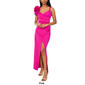 Womens MSK Sleeveless Ruffle Flower Trim V-Neck Maxi Dress - image 6
