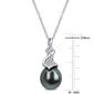 Gemstone Classics&#8482; Black Tahitian Pearl Twist Drop Pendant - image 5
