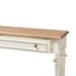 Baxton Studio Marquetterie Wood Two-Tone Console Table - image 7