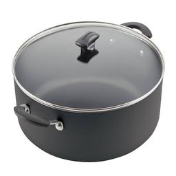 Farberware® DiamondMax™ 10.5-Quart Black Covered Stockpot