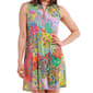 Petite MSK Sleeveless Floral Half Zip Neck A-Line Dress - image 3