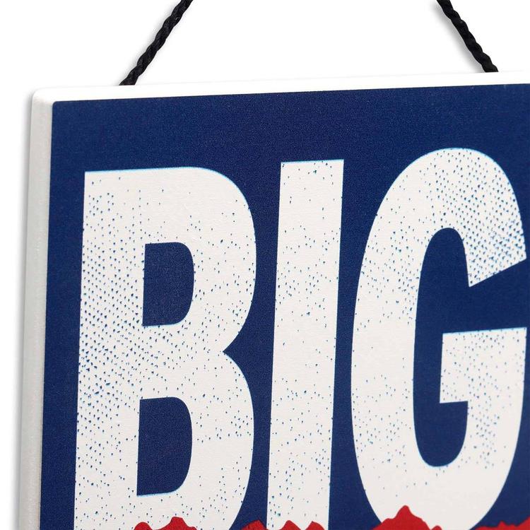 Open Road Small Hanging Wood Giants Slogan