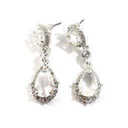 Adrienne Vittadini Silver-Tone Double Drop Earrings