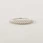 Napier Boxed Silver-Tone & Crystal Open Weave Bangle - image 1