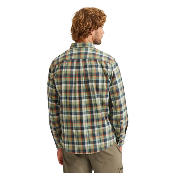 Mens Eddie Bauer Long Sleeve Flannel Shirt - Dusty Sage