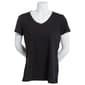 Womens Calvin Klein Performance Carbon Peach V-Neck Tee - image 2