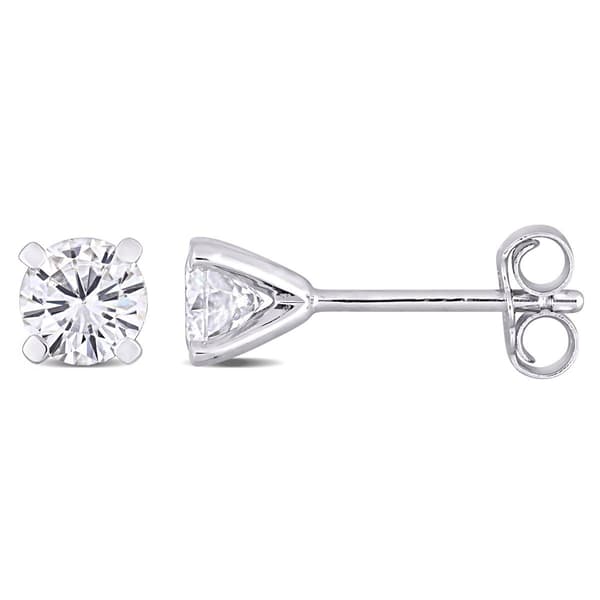 Gemstone Classics&#40;tm&#41; 1ctw. Dew Moissanite Stud Earrings - image 