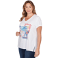 Plus Size Ruby Rd. Set Sail Short Sleeve Postcard Graphic Tee - image 3