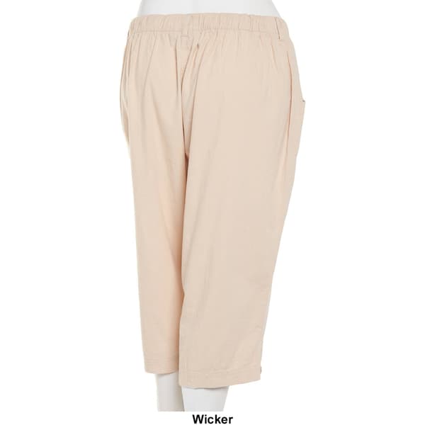 Plus Size Erika Blair Side Snap Sheeting Capris