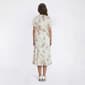 Womens Luxology Flutter Sleeve Floral Tier Midi Dress - image 2