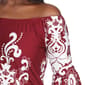 Plus Size White Mark Damask Lace Trimmed Shift Dress - image 4