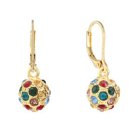 Gloria Vanderbilt Multicolor Fireball Earrings