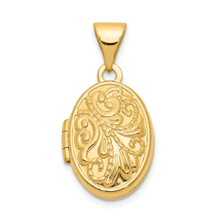 Gold Classics(tm) 14kt. Gold Oval Locket