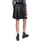 Womens DKNY Pull On Pleated Faux Leather Skirt - image 2