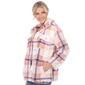Womens White Mark Plaid Shacket - image 9