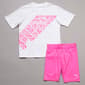 Girls (4-6x) Puma® Short Sleeve Animal Tee & Bike Short Set - image 2