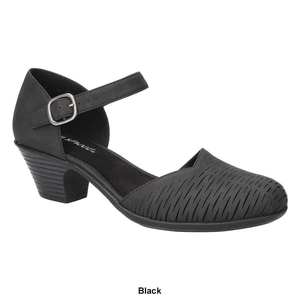 Womens Easy Street Justina Block Heel Sandals