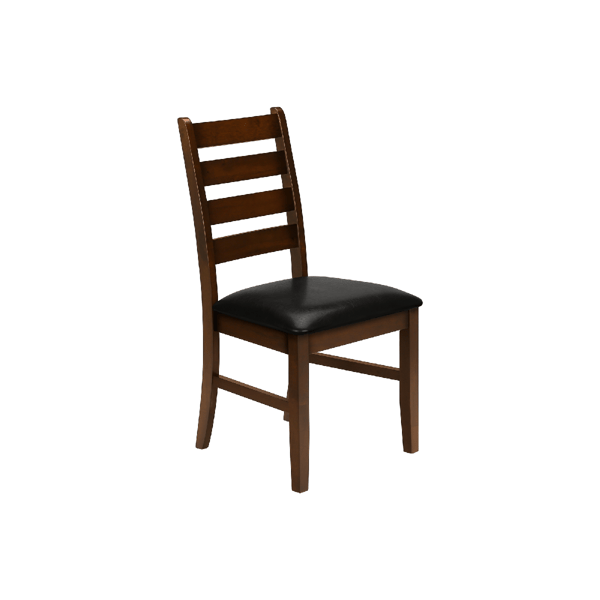 Monarch Specialties 37in. Brown Leather Dining Chair - Set Of 2