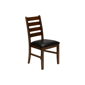 Monarch Specialties 37in. Brown Leather Dining Chair - Set Of 2 - image 7