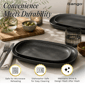 Sango Anderson Black Large Ceramic Serving Platters - Set of 2 - image 4