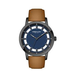 Mens Kenneth Cole Blue Textured Dial Watch - KCWGA2184906