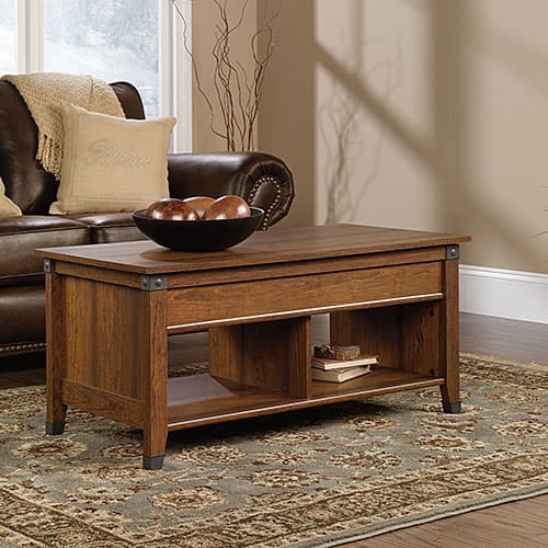 Sauder Carson Forge Lift Top Coffee Table - Cherry