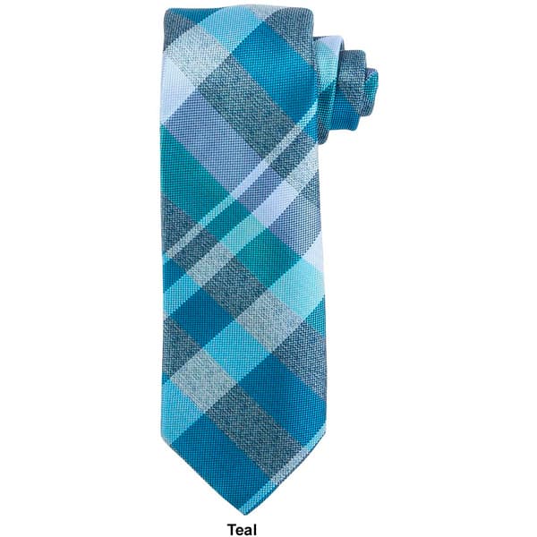 Mens Perry Ellis Tie - Cole Plaid - image 