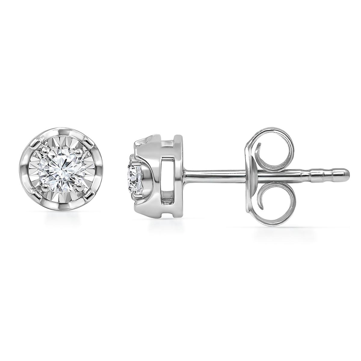 Nova Star(R) 1/3ctw. Silver Lab Grown Diamond Stud Earrings