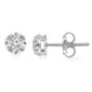 Nova Star(R) 1/3ctw. Silver Lab Grown Diamond Stud Earrings - image 1