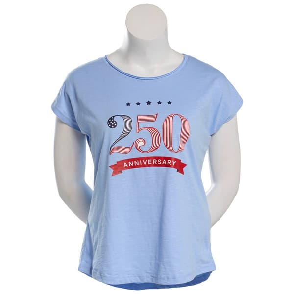 Womens Erika Dolman Sleeve Round Neck 250 Anniversary Tee