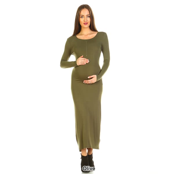 Womens White Mark Penelope Maternity Maxi Dress