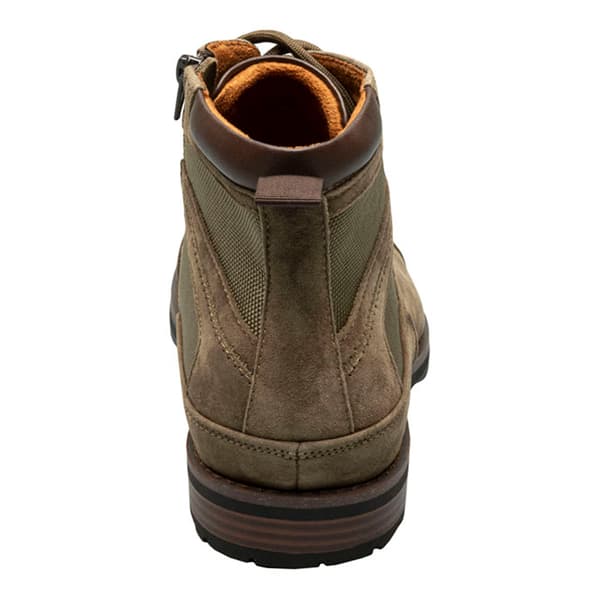 Mens Stacy Adams Osiris Cap Toe Inside Zip Lace Up Boots