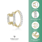Brilliant Grown Gold-Plated 1/6ctw. Lab-Grown Diamond Ear Cuff - image 5