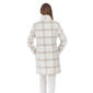 Womens Nine West Full Zip Faux Wool Plaid Coat - image 3