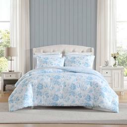 Laura Ashley Anja Textured Toile Comforter Set