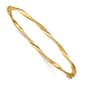Gold Classics&#40;tm&#41; 14kt. Polished Twisted Hinged Bangle Bracelet - image 1