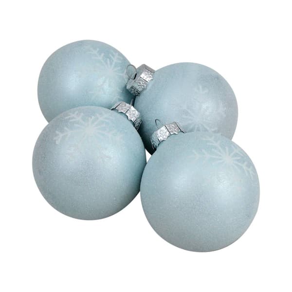 Northlight Seasonal 4ct. Snowflake Christmas Ball Ornament Set