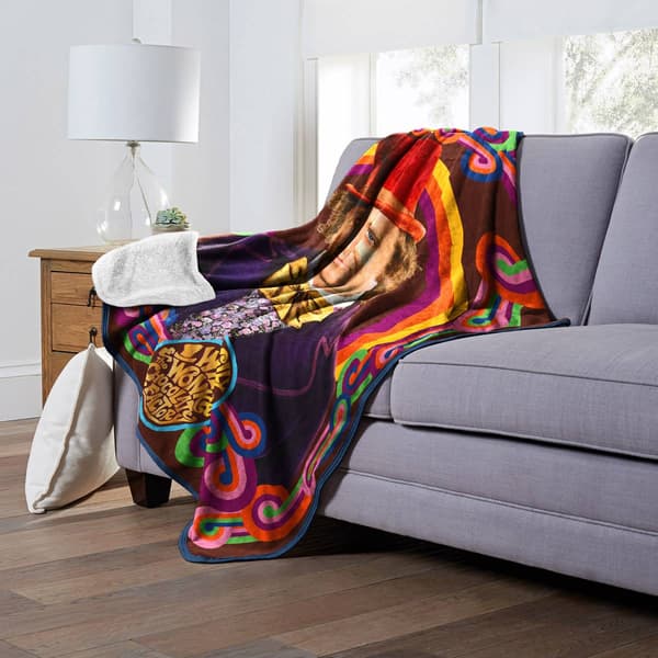 Northwest Willy Wonka Work of Wonka Sherpa Throw