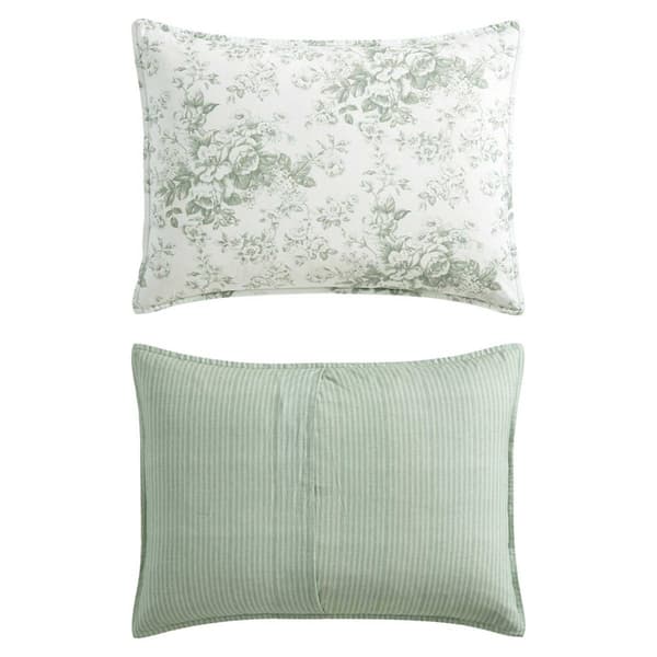 Laura Ashley Toile Delight Cotton Reversible Comforter Set