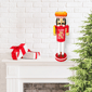 Santa''s Workshop 14in. Here for the Hot Dogs Nutcracker - image 4
