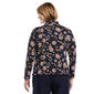 Plus Size Rafaella® Long Sleeve Floral Button Front Blouse - image 2