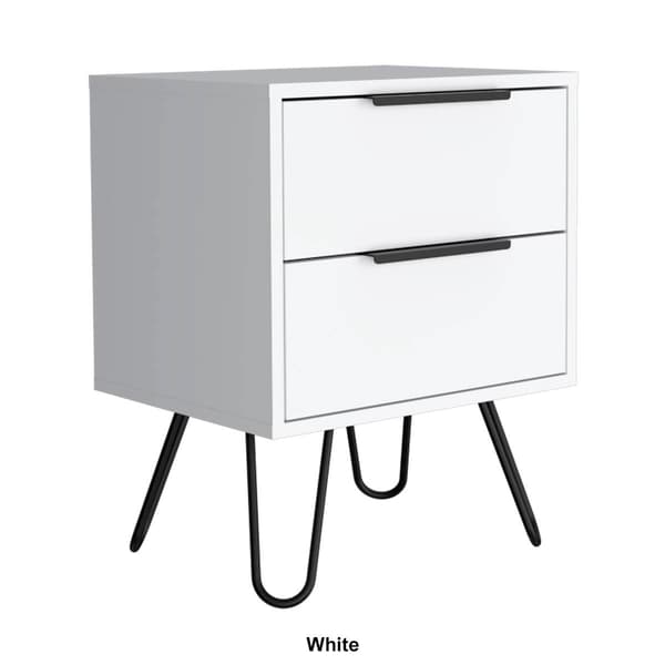 FM FURNITURE Nuvo 2-Drawer Nightstand