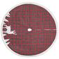 Dyno Seasonal 48in. Plaid Deer Applique Tree Skirt - image 2