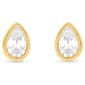 Nova Star® 1ctw. Pear Lab Grown Diamond Bezel-Set Stud Earrings - image 2