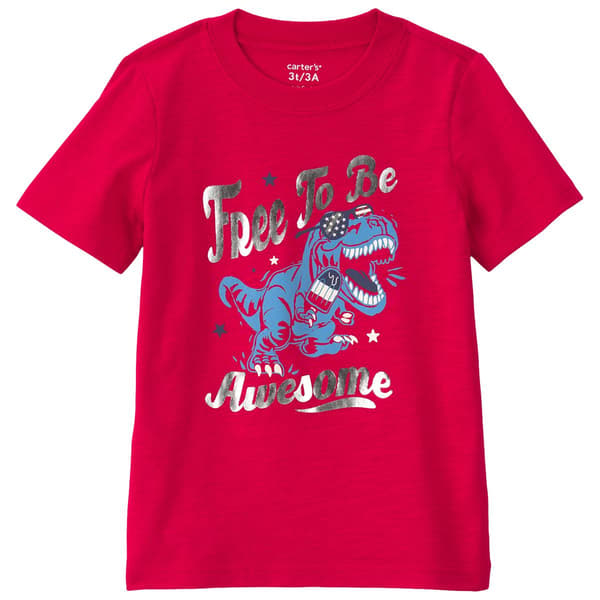 Toddler Boy Carter''s(R) Free to Be Awesome T-Rex Tee - image 