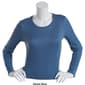 Juniors Poof! Long Sleeve Peach Rib Meet &amp; Greet Crew Neck Tee - image 4