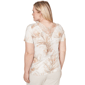 Petite Alfred Dunner Natural Wonder Short Sleeve Feather Tee - image 2