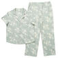 Womens Laura Ashley&#40;R&#41; Short Sleeve Brush Stoke Floral Pajama Set - image 1