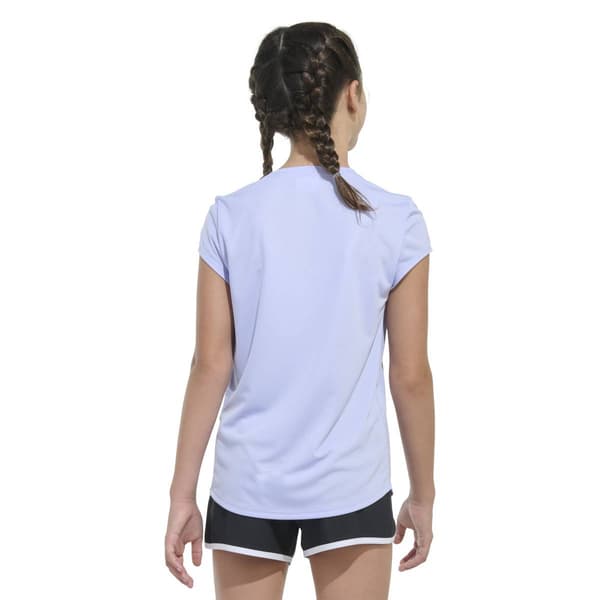 Girls (7-16) adidas® Cap Sleeve Polyester Logo Tee